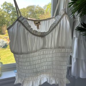 Really pretty spaghetti strapped blouse!